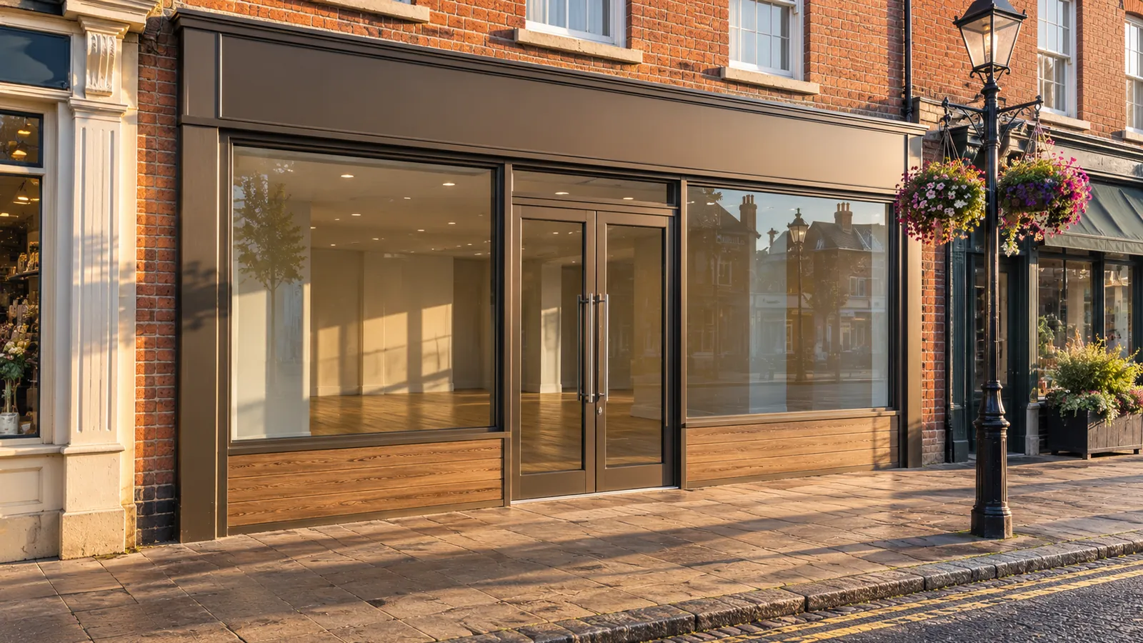 Midlands Shopfronts UK - illustrative image of a finished commercial frontage