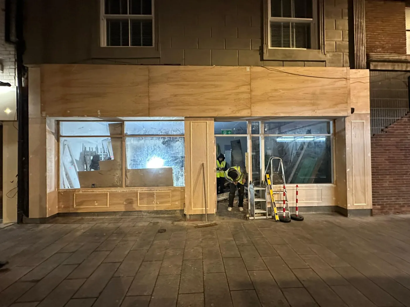 Work in progress on one of our jobs