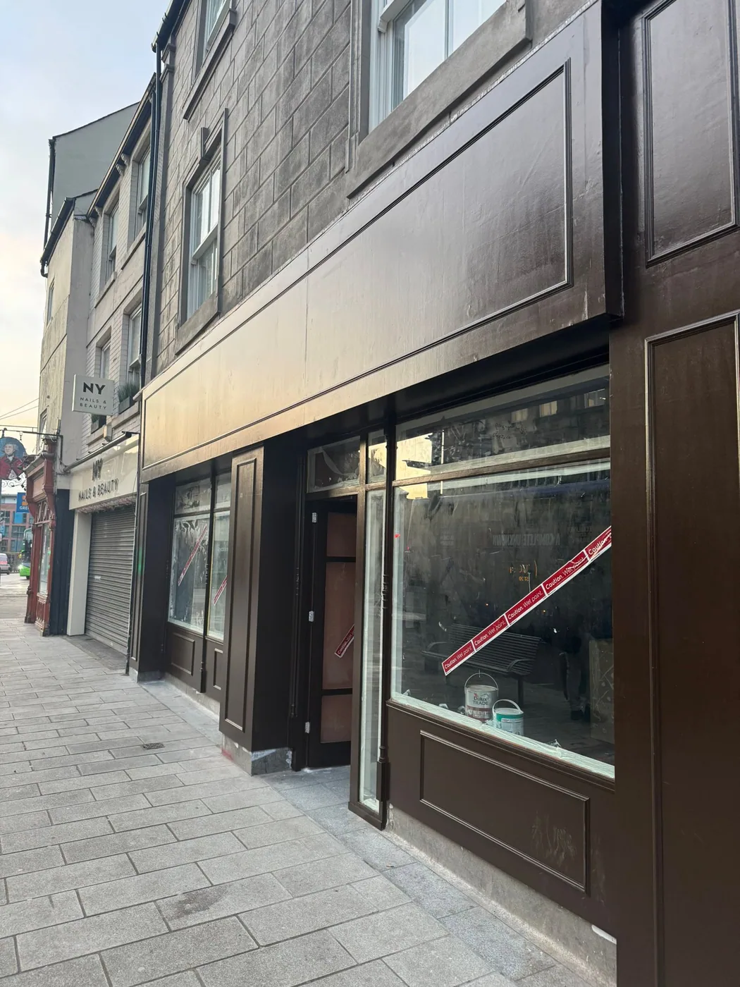 Completed commercial shopfront installation by Midlands Shopfronts UK